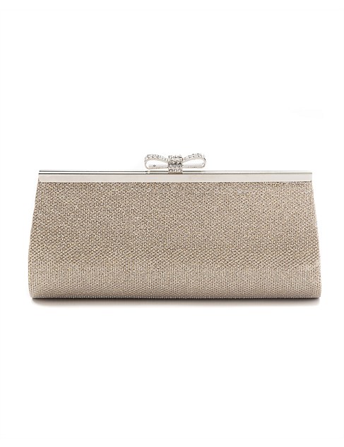 Beige Lurex Bag With Bow Clasp Gregory Ladner Limited Edition 2022 ...